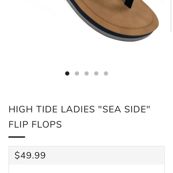 HIGH TIDE LADIES "SEA SIDE" FLIP FLOPS
size 9 - Picture 2 of 4